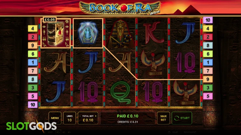 Book of Ra Deluxe Slot - Screenshot 1