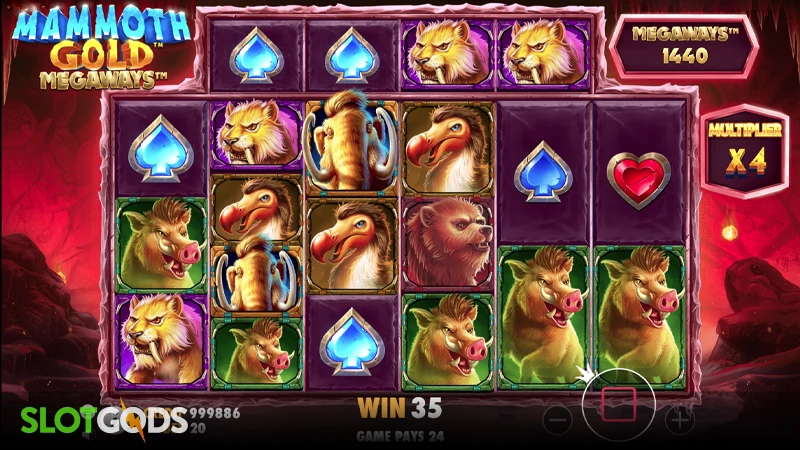 Mammoth Gold Megaways Slot - Screenshot 2
