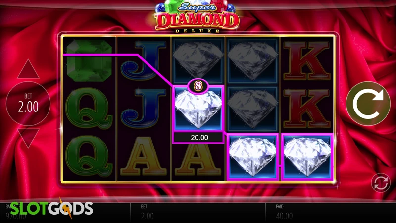 Super Diamond Deluxe Slot - Screenshot 1