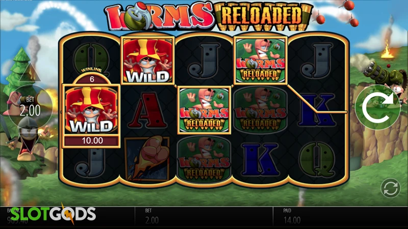 Worms Reloaded Slot - Screenshot 3