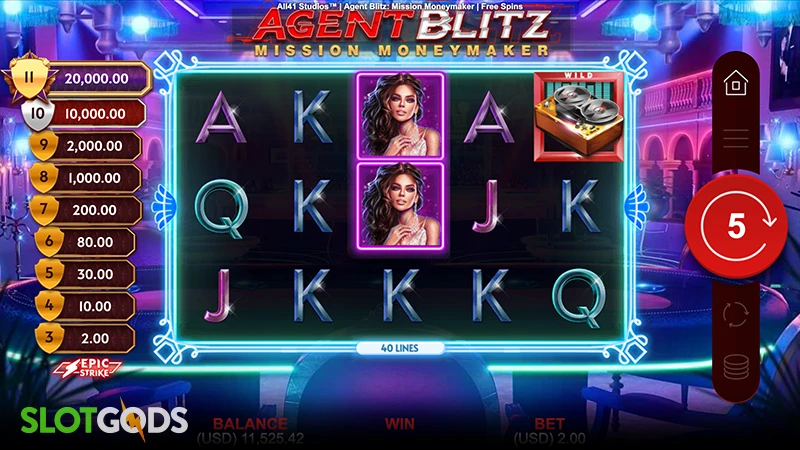 Agent Blitz: Mission Moneymaker Slot - Screenshot 4