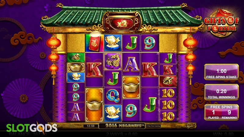 Gifts of Fortune Megaways Slot - Screenshot 2