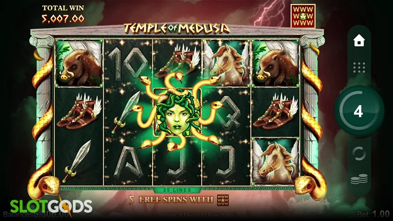 Temple of Medusa Slot - Screenshot 3