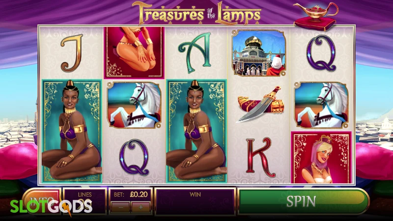 Treasures of the Lamps Slot - Screenshot 1