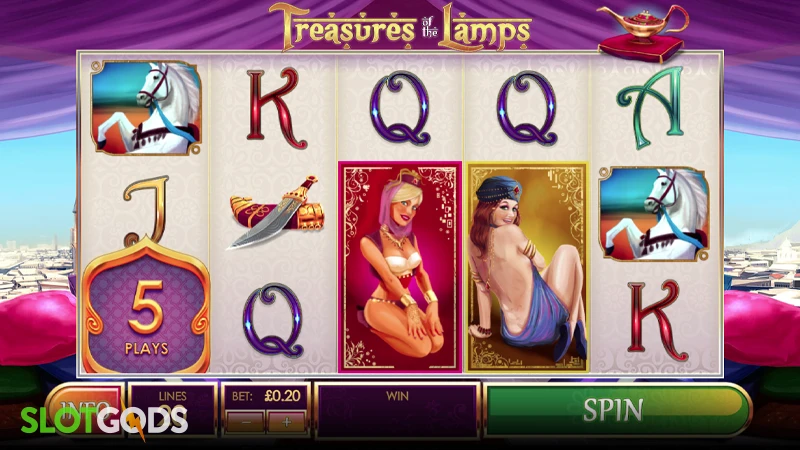 Treasures of the Lamps Slot - Screenshot 2