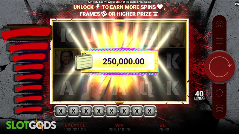 WWE: Clash of the Wilds Slot - Screenshot 4