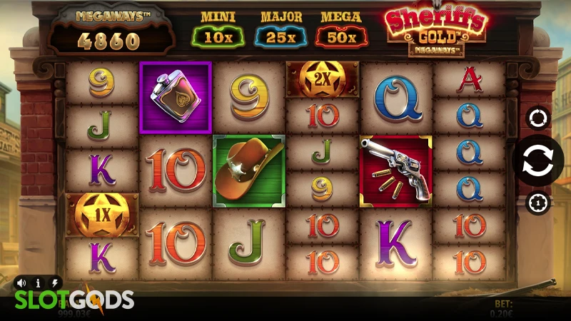 Sheriff's Gold Megaways Slot - Screenshot 1