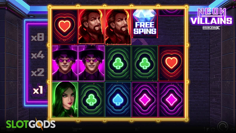 Neon Villains DoubleMax Slot - Screenshot 1