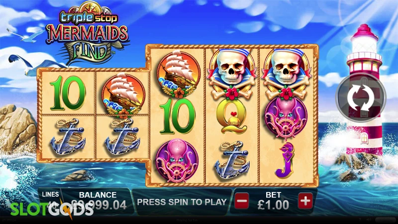Triple Stop Mermaids Find Slot - Screenshot 1