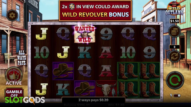 Wild Outlaws Slot - Screenshot 2