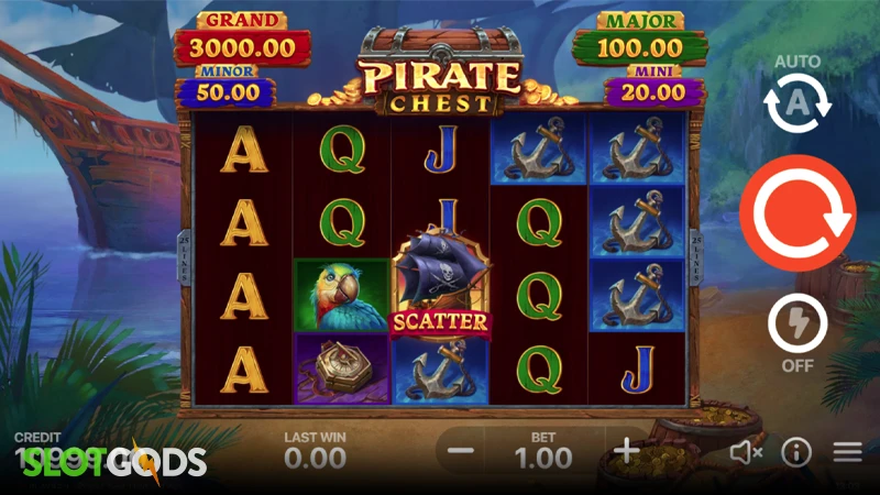 Pirate Chest: Hold and Win Slot - Screenshot 1