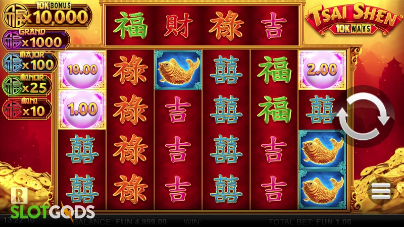 Tsai Shen 10K Ways: Dream Drop Slot - Screenshot 