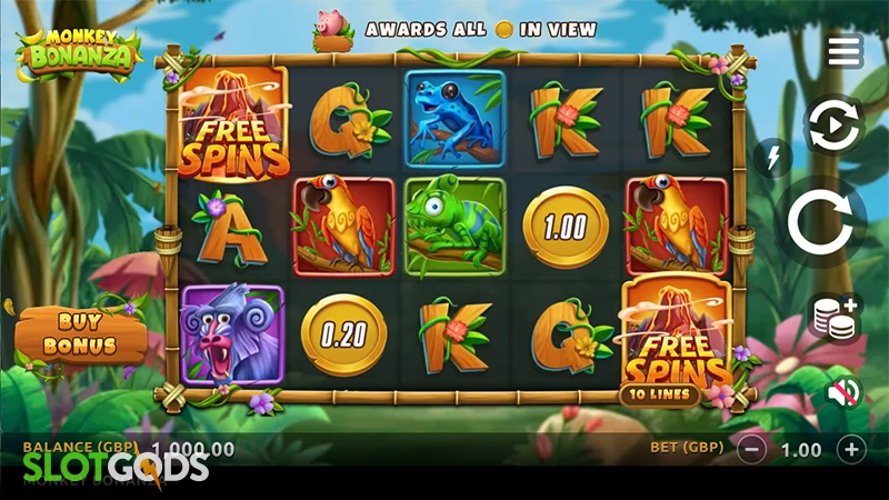 Monkey Bonanza Slot - Screenshot 1