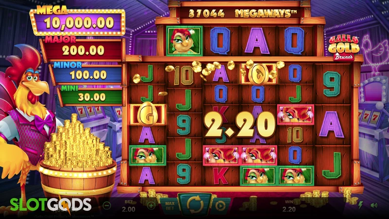 Gallo Gold Bruno’s Megaways Slot - Screenshot 2