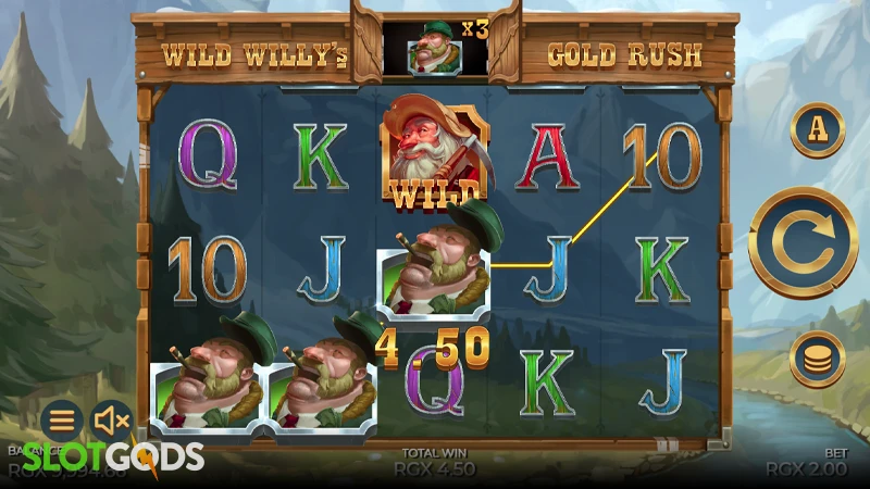 Wild Willy's Gold Rush Slot - Screenshot 2