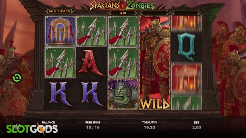 Spartans vs Zombies Slot - Screenshot 3