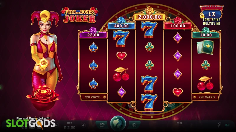 Fire and Roses Joker Slot - Screenshot 1