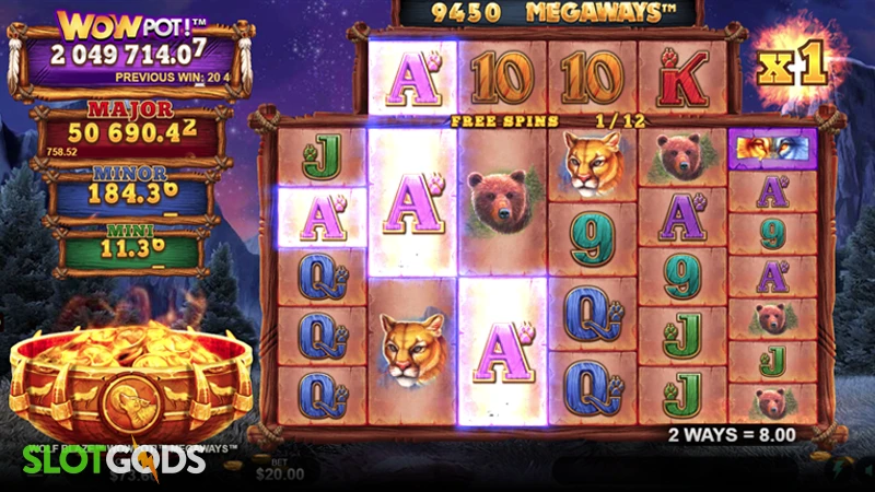 Wolf Blaze WowPot Megaways Slot - Screenshot 3