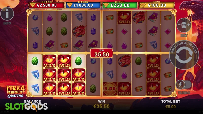 Fire 4: Cash Collect Quattro Slot - Screenshot 2