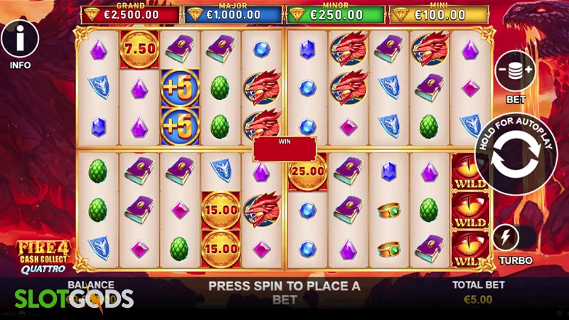 Fire 4: Cash Collect Quattro Slot - Screenshot 