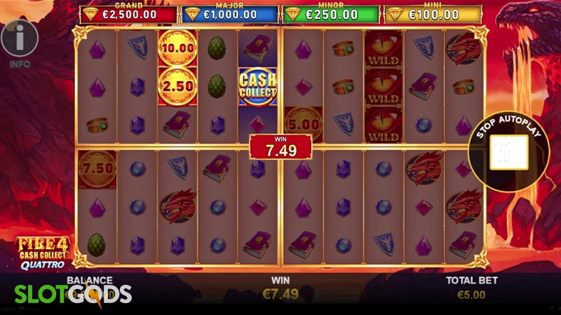Fire 4: Cash Collect Quattro Slot - Screenshot 4