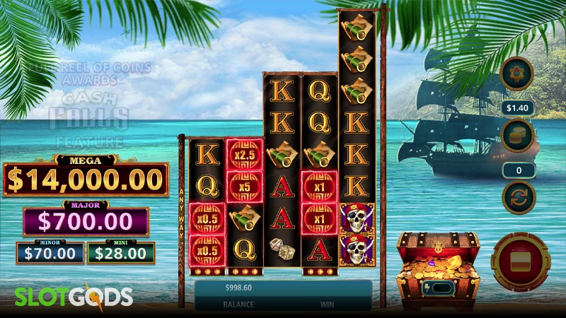 Cash Falls Pirate's Trove Slot - Screenshot 1