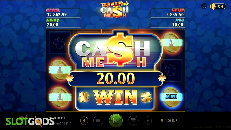 Burning Slots Cash Mesh Slot - Screenshot 4