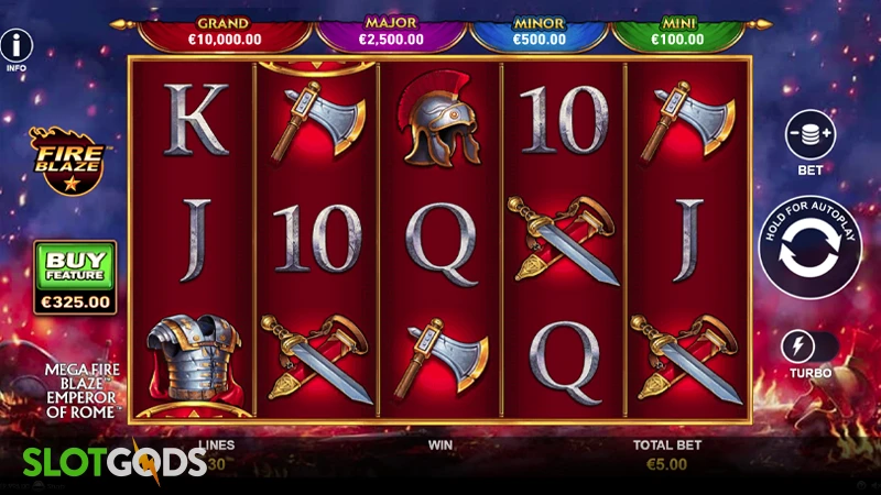 Emperor of Rome Mega Fire Blaze Slot - Screenshot 1