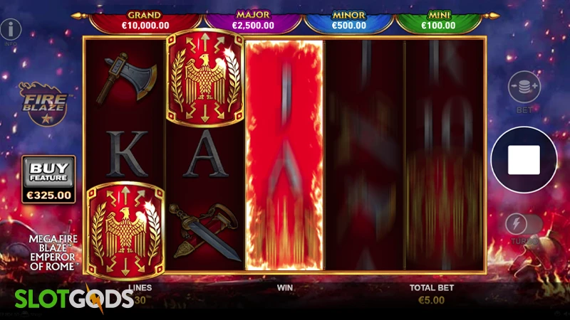 Emperor of Rome Mega Fire Blaze Slot - Screenshot 2