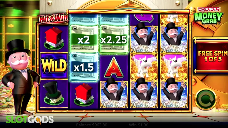 Monopoly Money Grab Slot - Screenshot 2