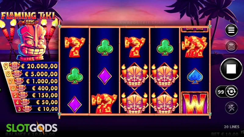 Flaming Tiki Slot - Screenshot 