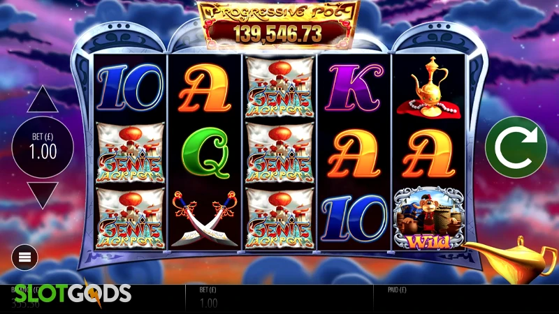 Genie Jackpots Slot - Screenshot 4