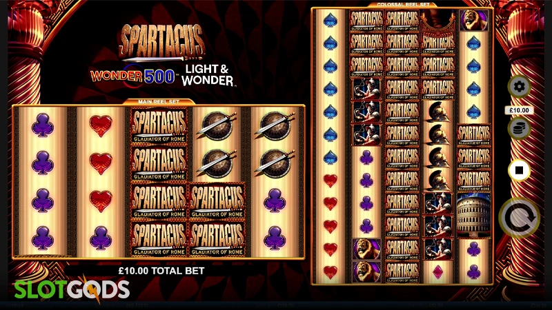 Spartacus 500 Slot - Screenshot 1
