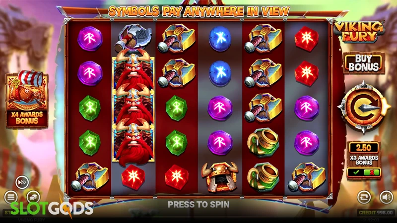 Viking Fury Spinfinity Slot - Screenshot 1