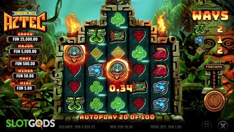 Towering Ways Aztec Slot - Screenshot 2