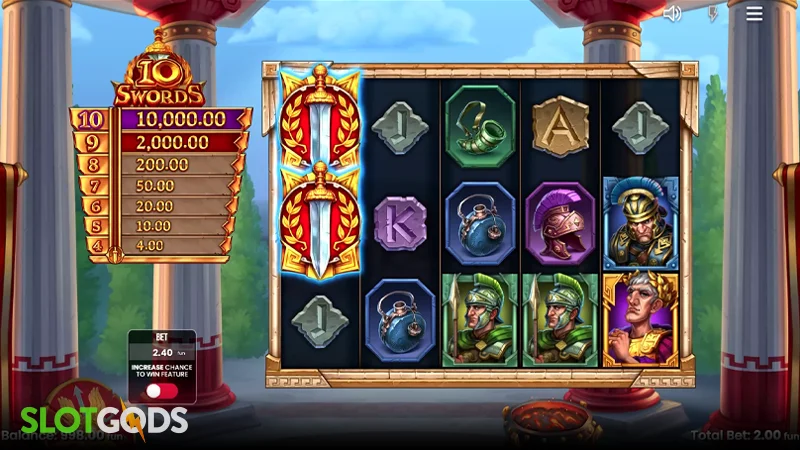10 Swords Slot - Screenshot 2