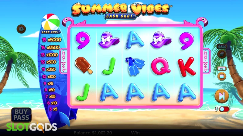 Summer Vibes Cash Shot Slot - Screenshot 