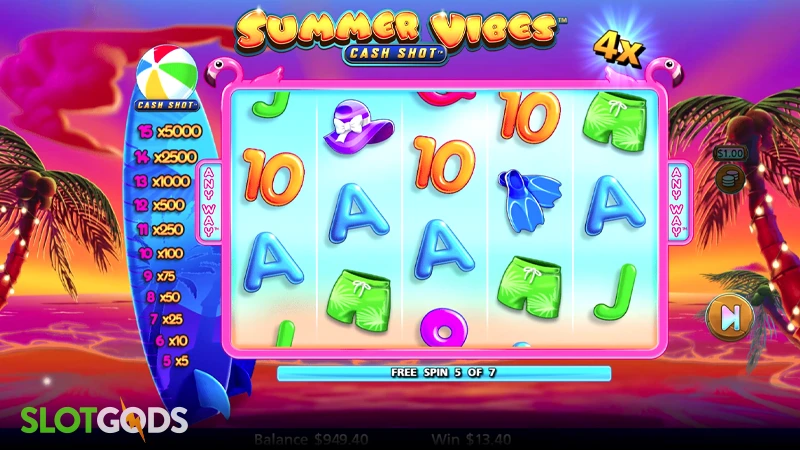Summer Vibes Cash Shot Slot - Screenshot 3