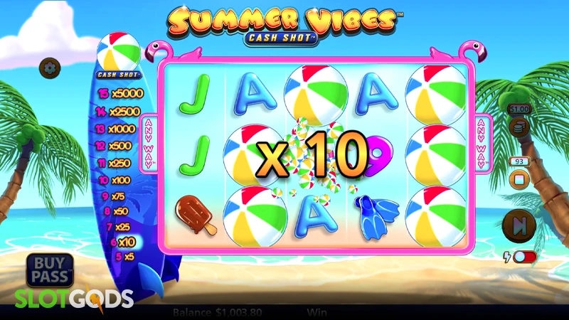 Summer Vibes Cash Shot Slot - Screenshot 2