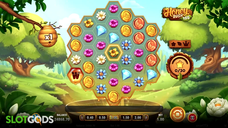Honey Rush 100 Slot - Screenshot 1