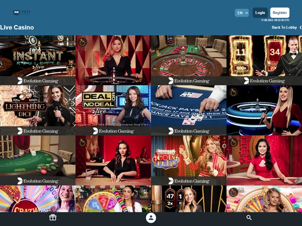 Yeti Casino Desktop Screenshot 3