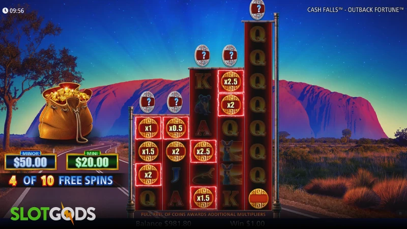 Cash Falls Outback Fortune Slot - Screenshot 4