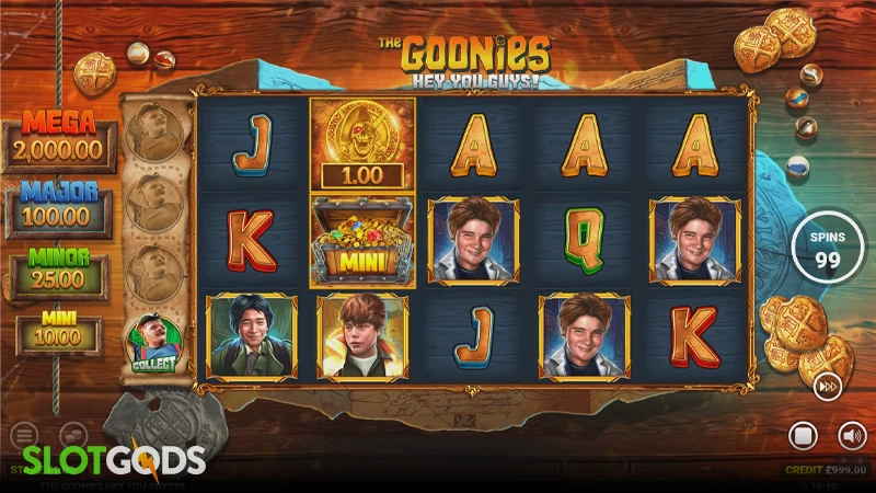 The Goonies Hey You Guys Slot - Screenshot 1