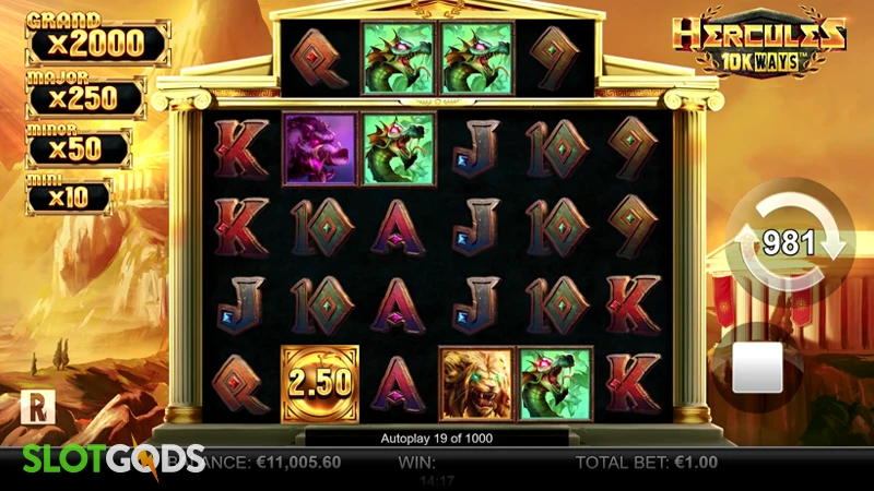 Hercules 10K Ways Slot - Screenshot 1