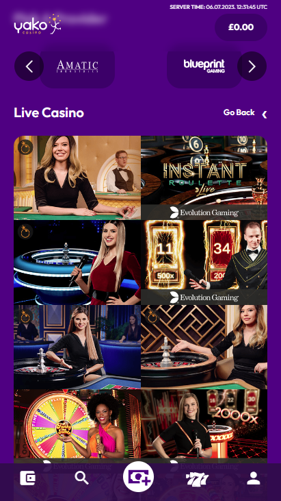 Yako Casino Mobile Screenshot 3
