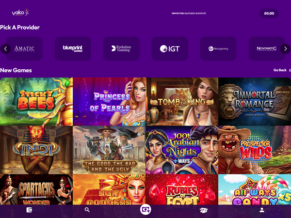 Yako Casino Desktop Screenshot 2