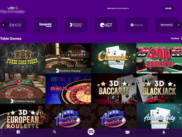 Yako Casino Desktop Screenshot 4