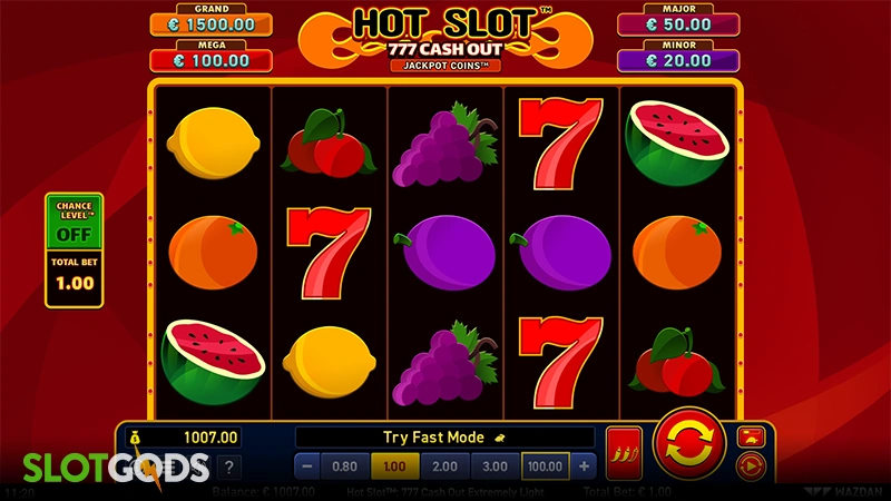 Hot Slot 777 Cash Out Extremely Light Slot - Screenshot 