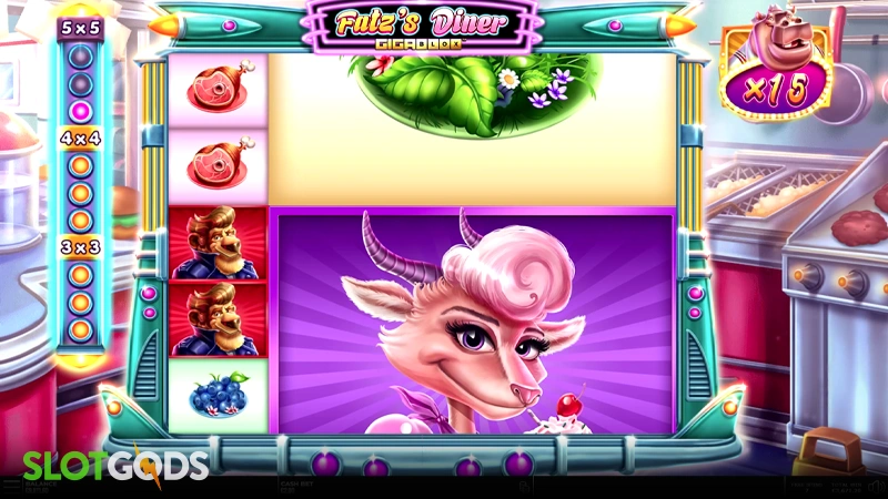 Fatz's Diner GigaBlox Slot - Screenshot 3