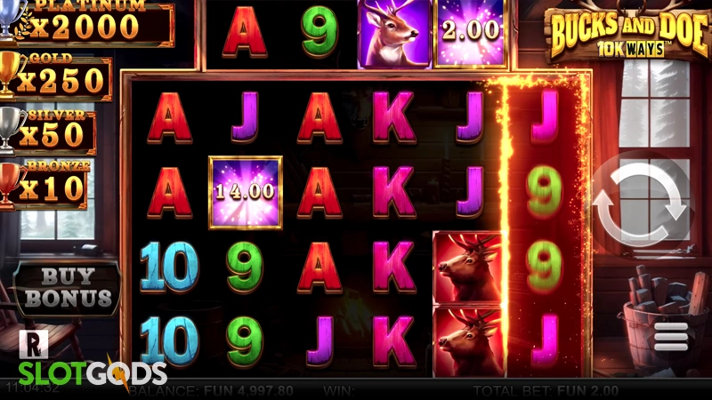 Bucks and Doe 10K Ways Slot - Screenshot 2